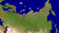 Russia Satellite + Borders 1920x1080